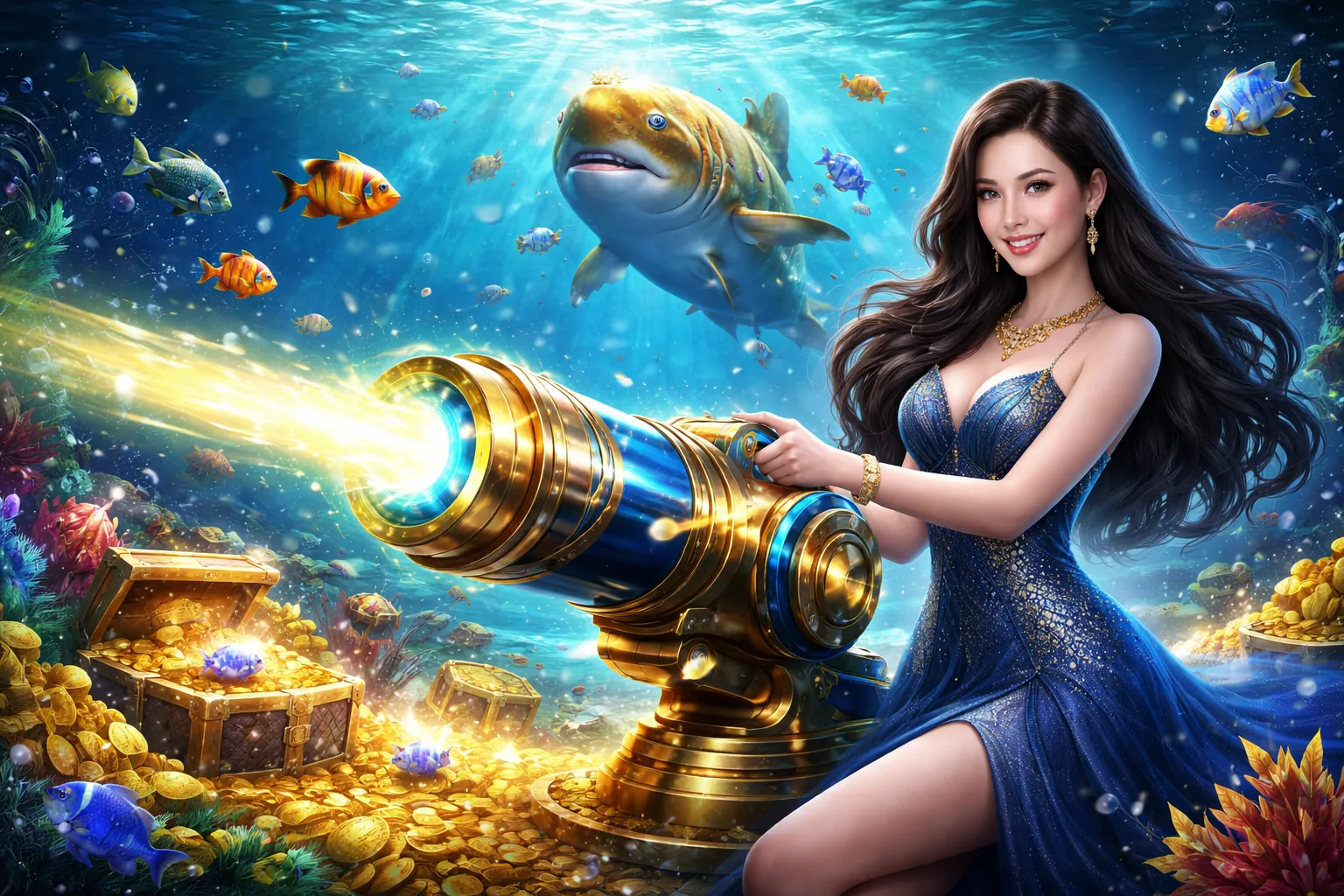 Hình ảnh chính game Bắn Cá 33vin với đồ họa sống động